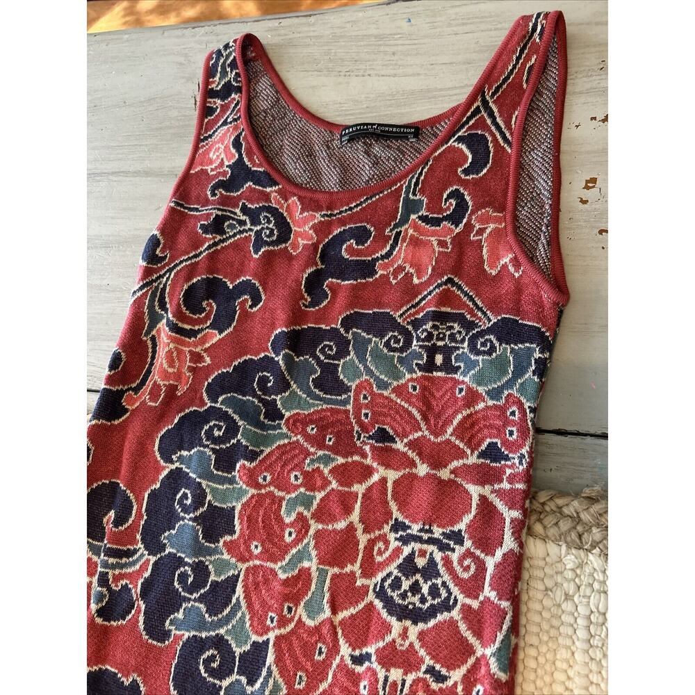 Peruvian Connection Nerissa Maroon Mandala Pima C… - image 2